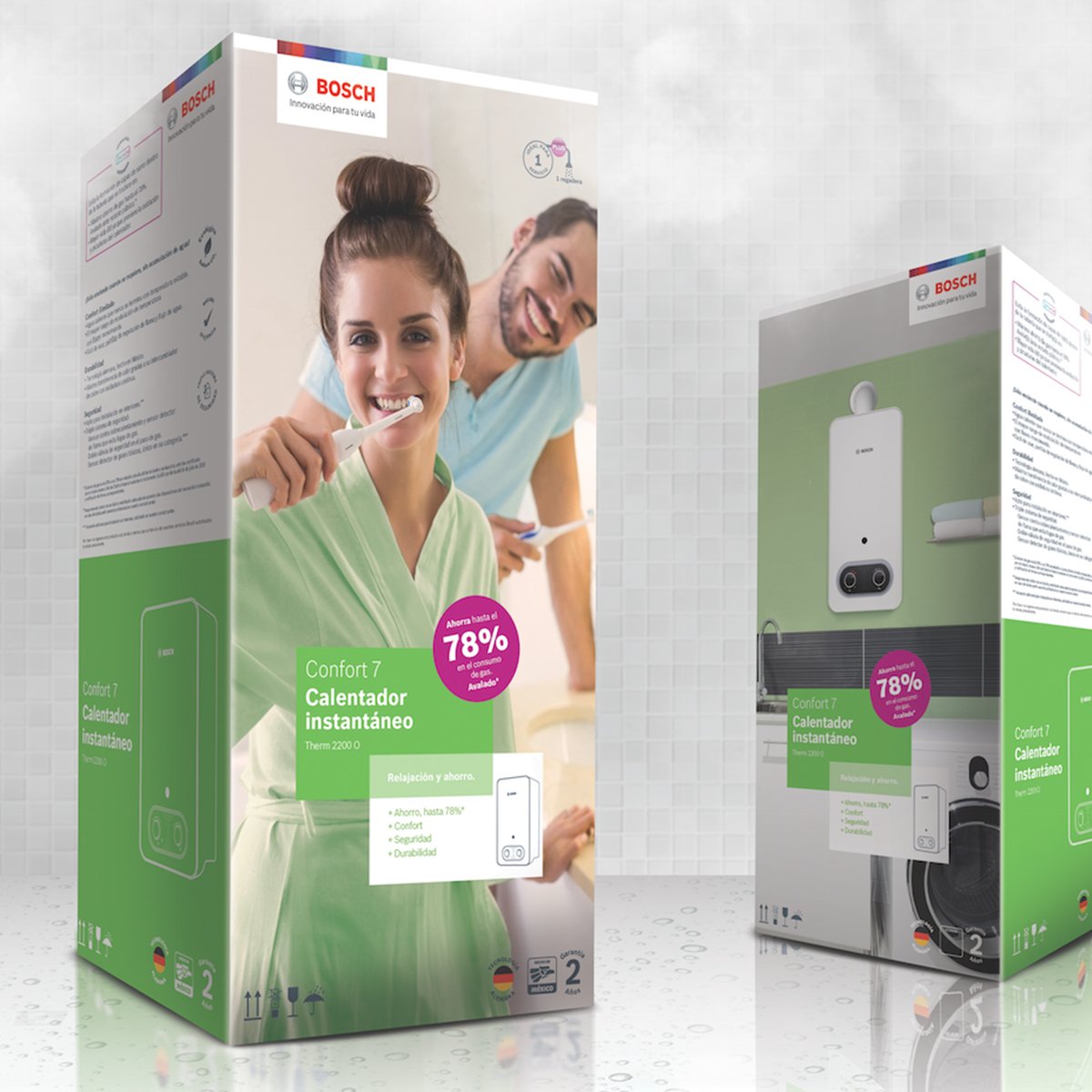Calentador Instantáneo Confort 7 Lts Lp Bosch