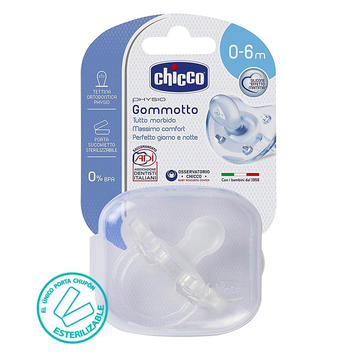 Chupón Physio Soft Neutral 0-6M Chicco