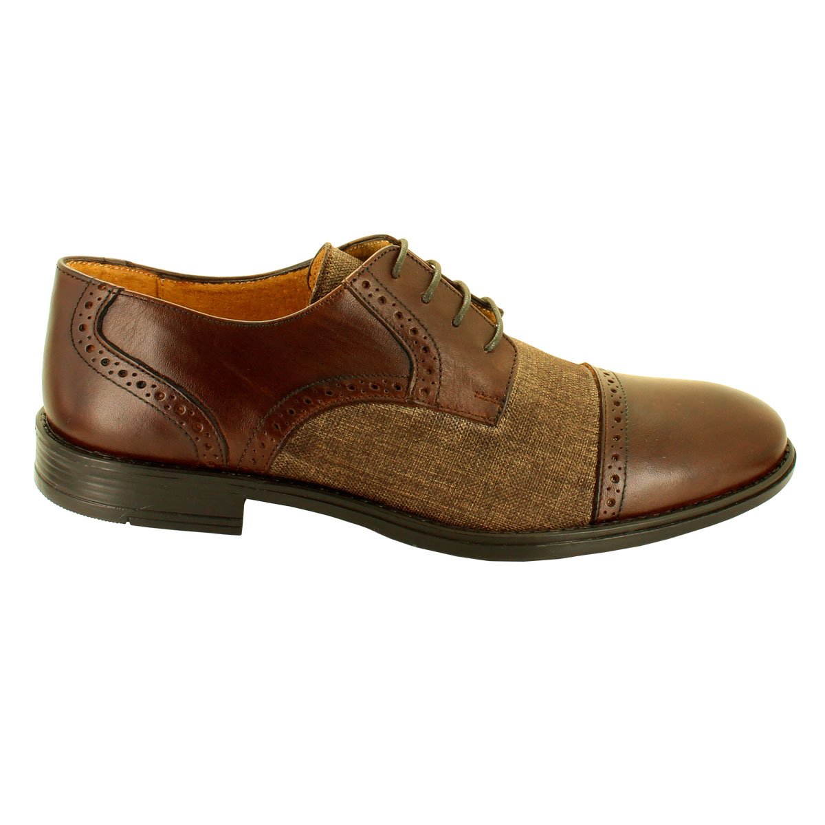 Zapato Tipo Choclo 100% de Piel Color Café Moderof