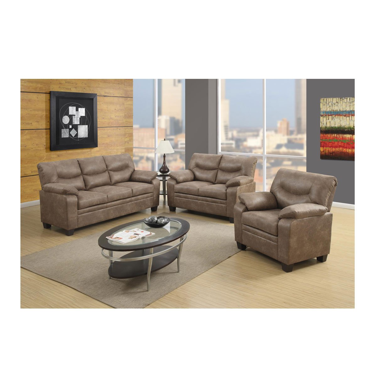 Sala Viena 3-2-1 Sofá y Love Seat Global Furniture