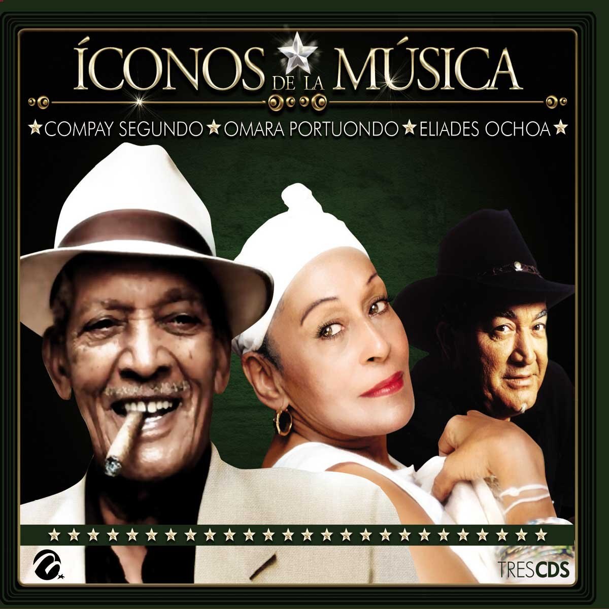 3 Cds Compay Segundo , Omara Portuondo , Eliades Ochoa (Íconos de la Música)