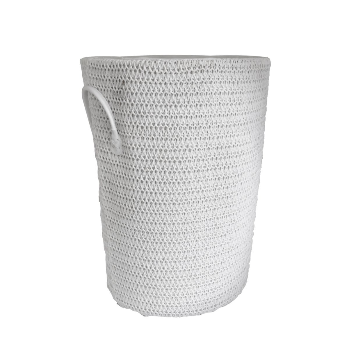 Cesto de ropa con asa blanco grande home nature - Sears