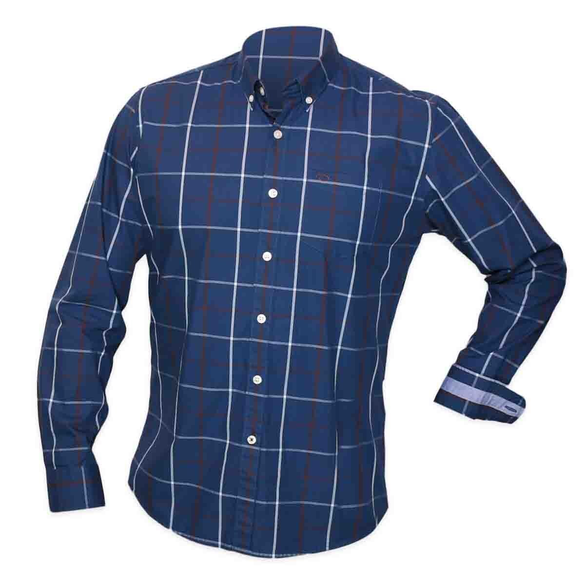 Camisa Manga Larga Yarn Dye Oscar de la Renta
