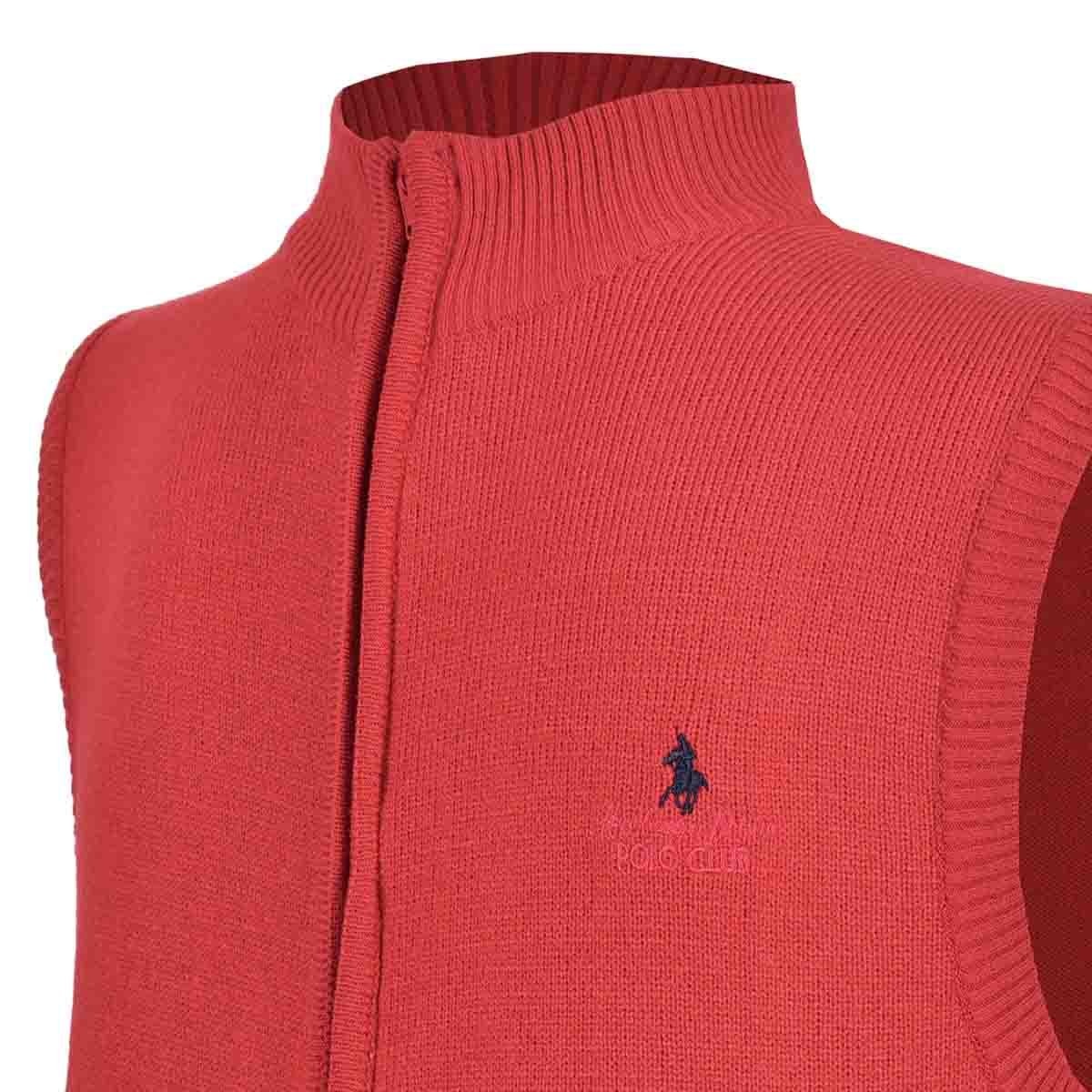 Chaleco acolchado negro con logo Polo Club