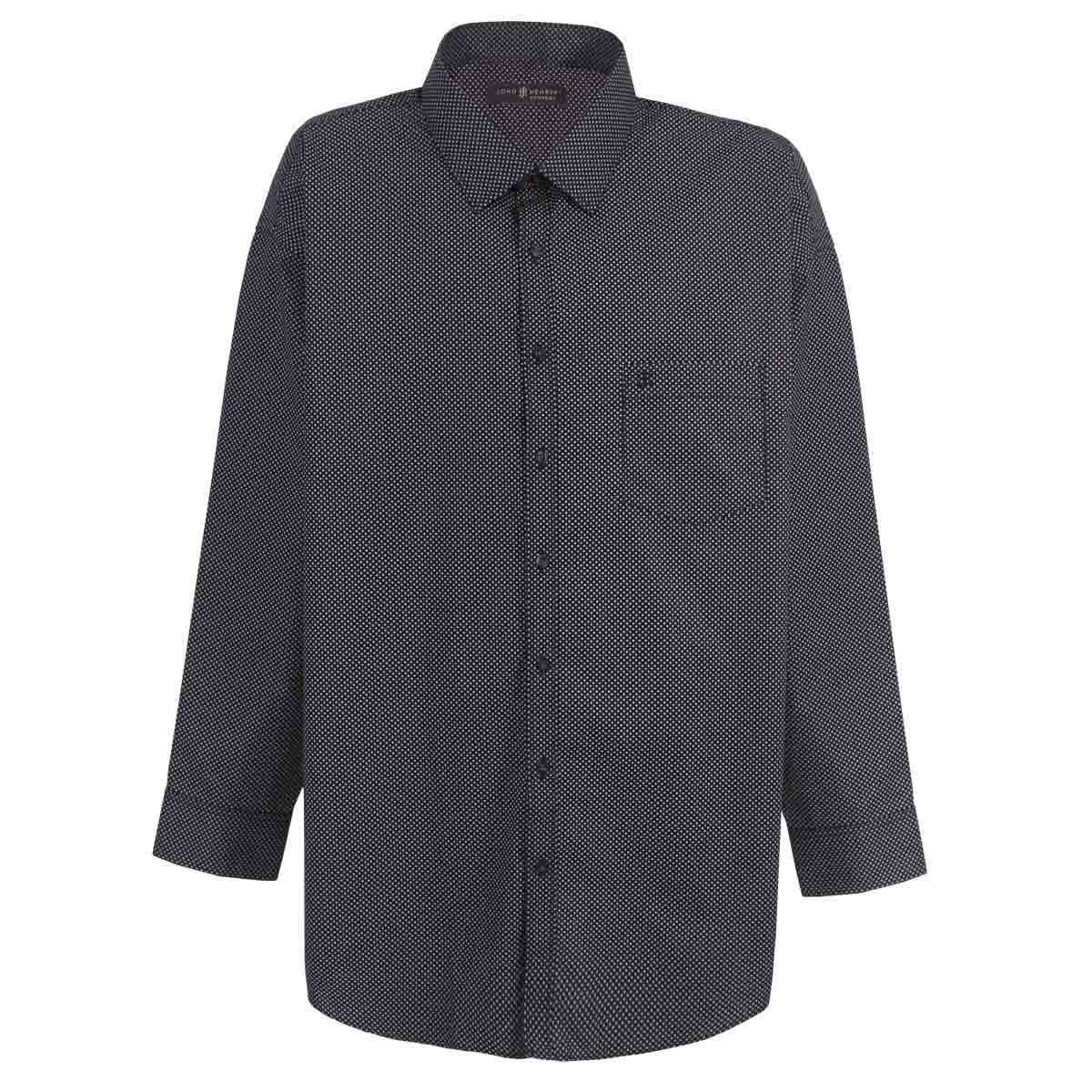 Camisa Manga Larga con Estampado a Puntos John Henry