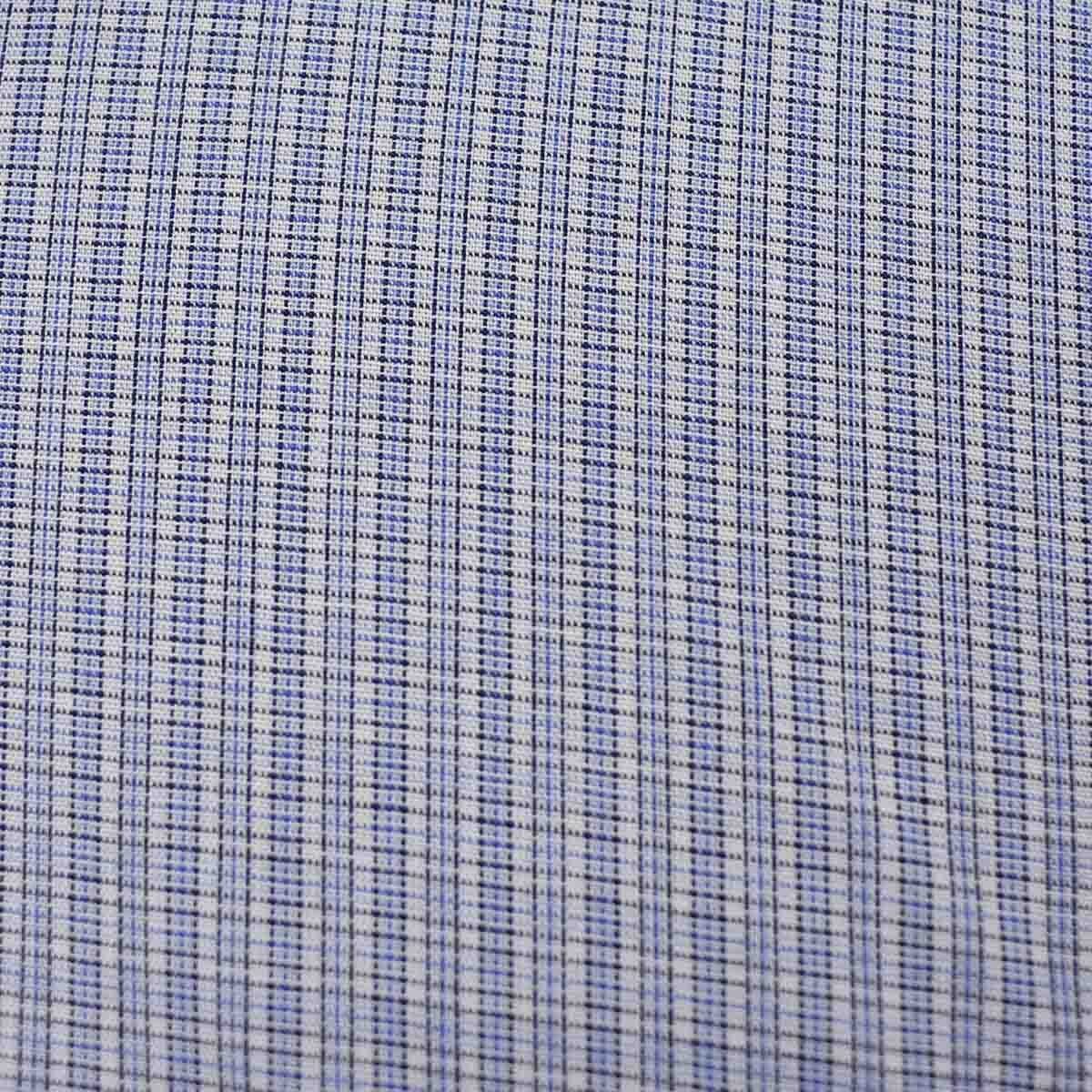 Camisa de Vestir Chaps de Corte Ultra Slim Color Azul Combinado