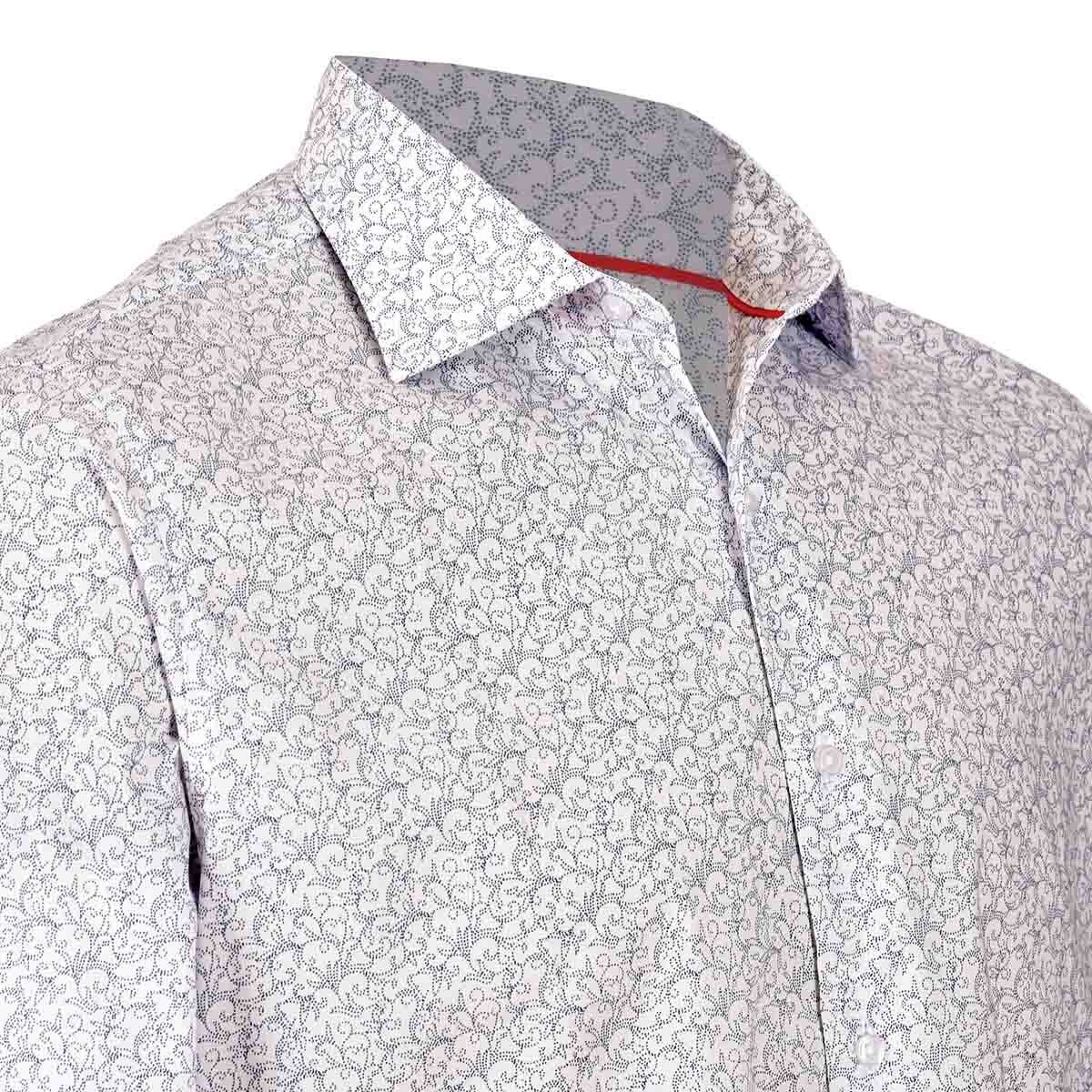 Camisa de Vestir Slim Fit Color Azul Obscuro Carlo Corinto