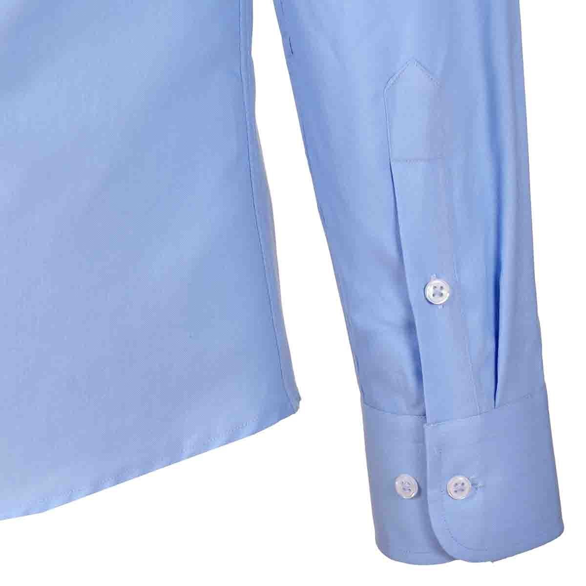 Camisa de Vestir Slim Fit Color Azul Carlo Corinto