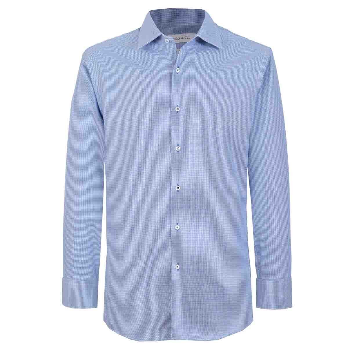 Camisa de Vestir con Rayas en Color Azul Nina Ricci