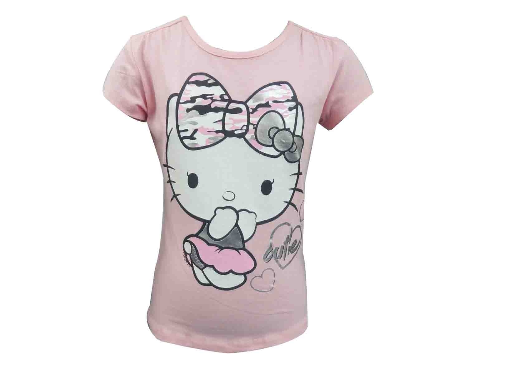 Playera con Manga Corta Color Rosa Hello Kitty
