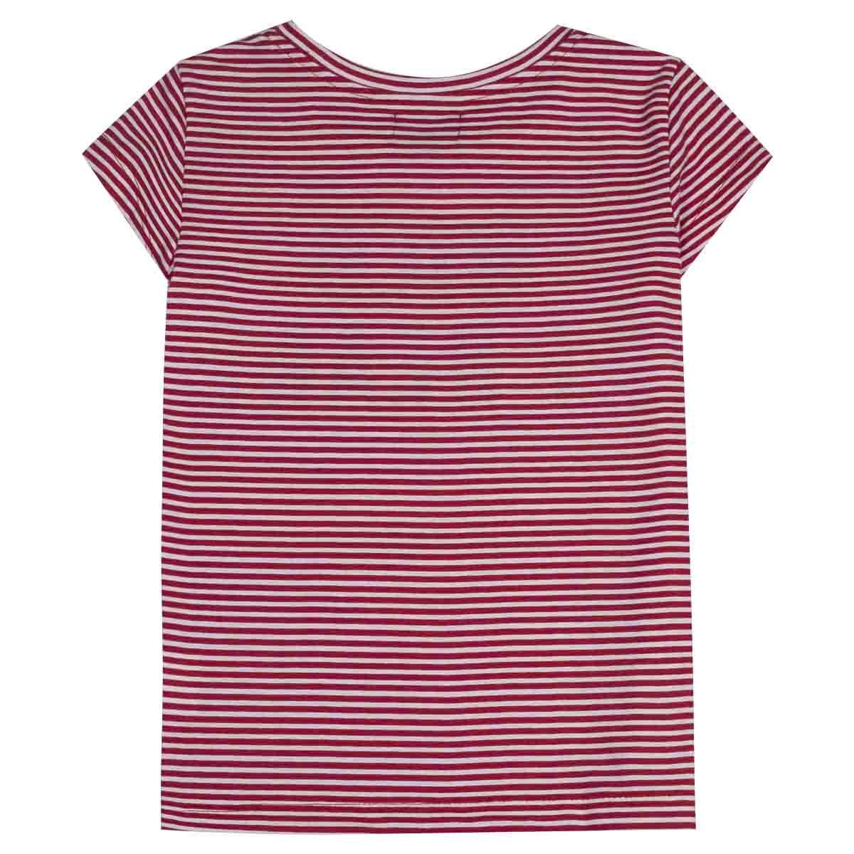 Top con Manga Corta Color Rojo Obscuro Hang Teen