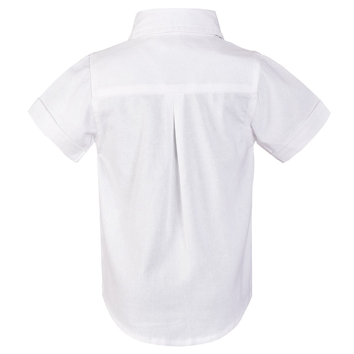 Camisa Manga Corta Color Azul Combinado Carosello