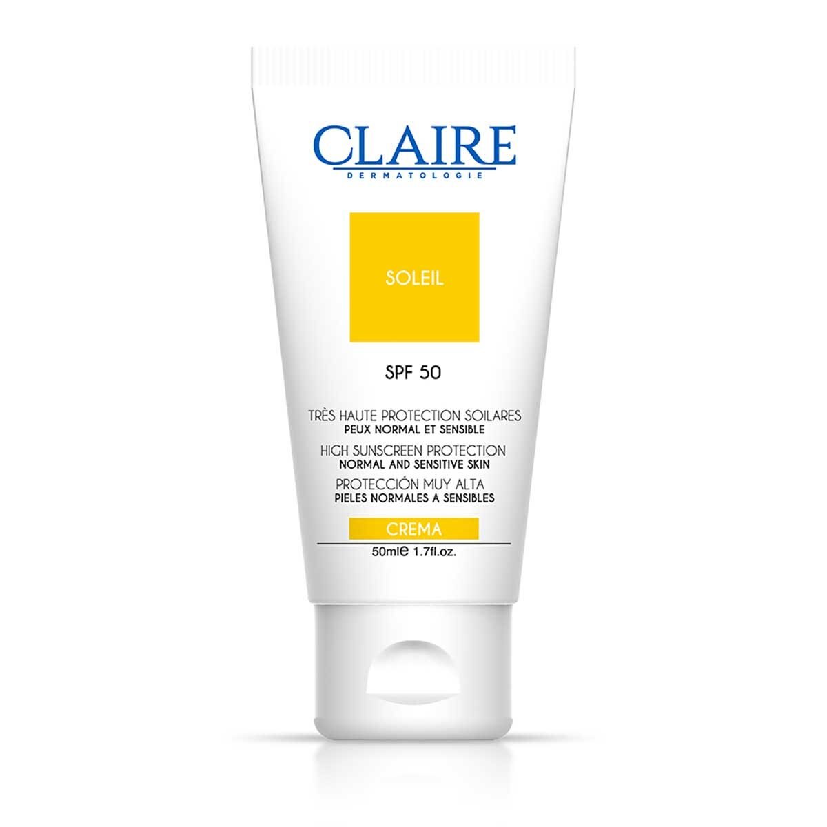 Soleil Crema Protección Muy Alta Spf 50 Claire Dermatologie
