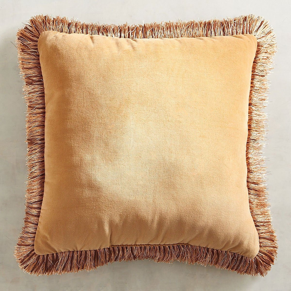 Cojín Fringed Velvet Gold Pier 1 Imports