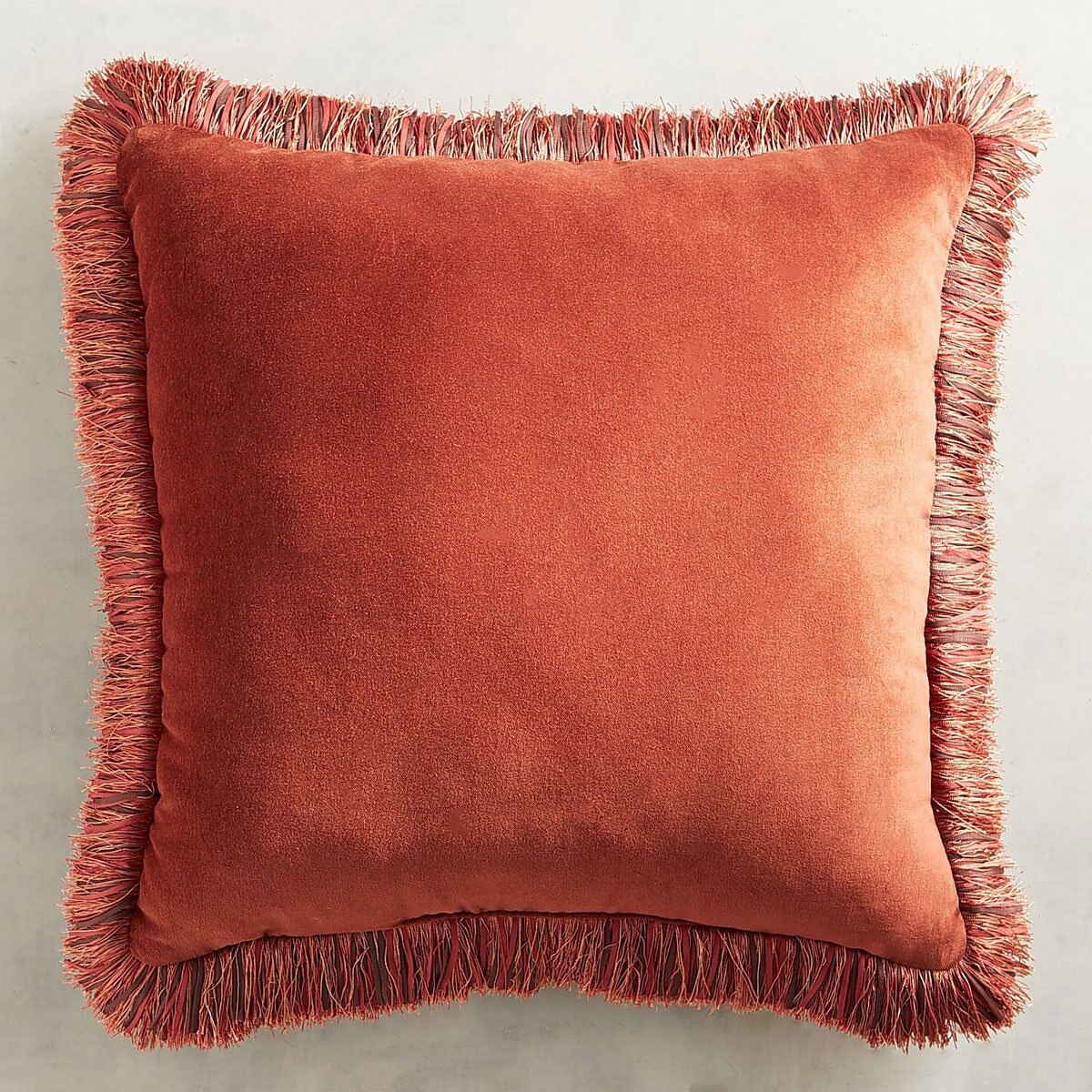 Cojín Fringed Velvet Clay Pier 1 Imports