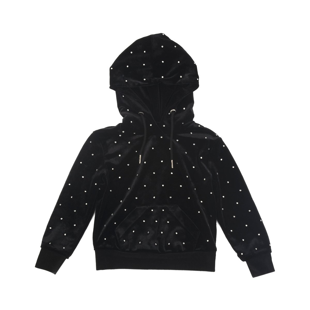 Chamarra Bomber Terciopelo Piedras Color Negro Combinado