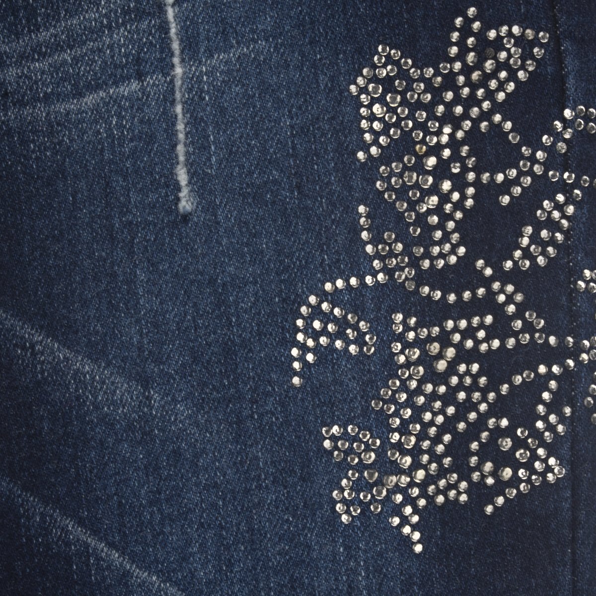 Jeans con Piedras Color Azul