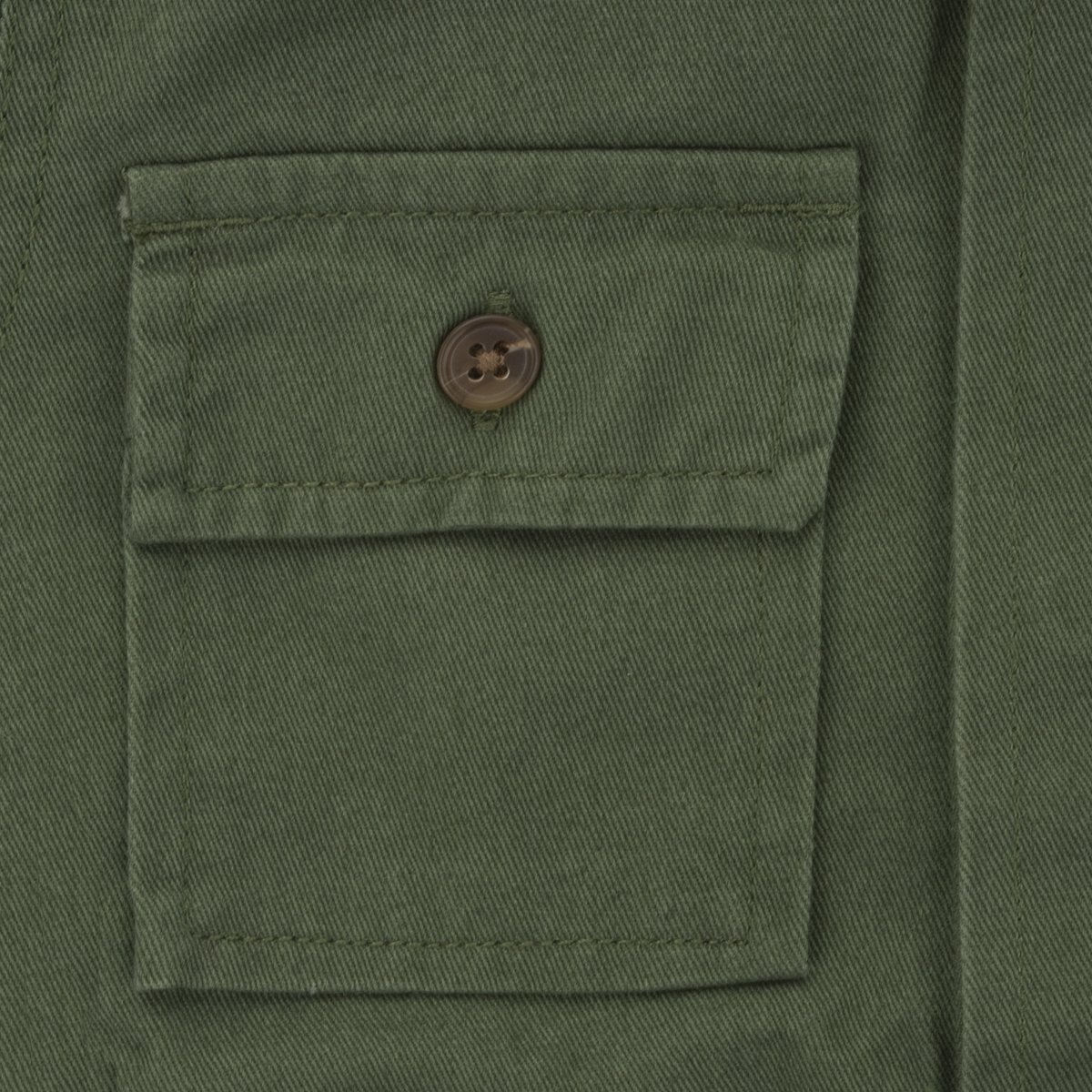 Camisa de Gabardina Color Verde Combinado para Bebé