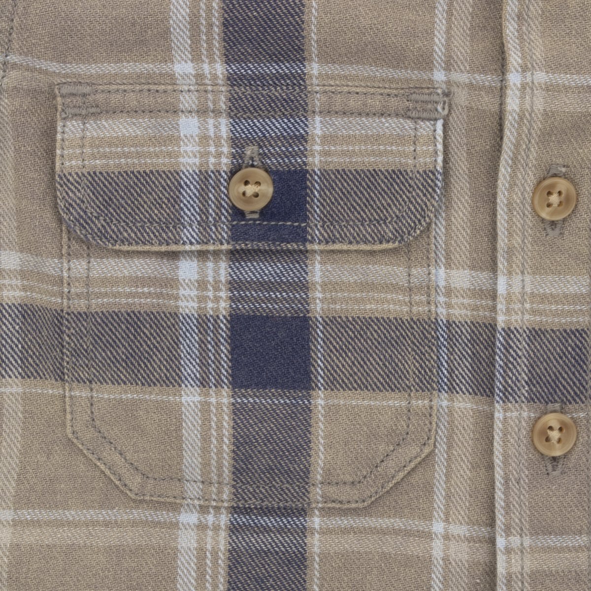 Camisa Manga Larga a Cuadros Color Azul para Bebé