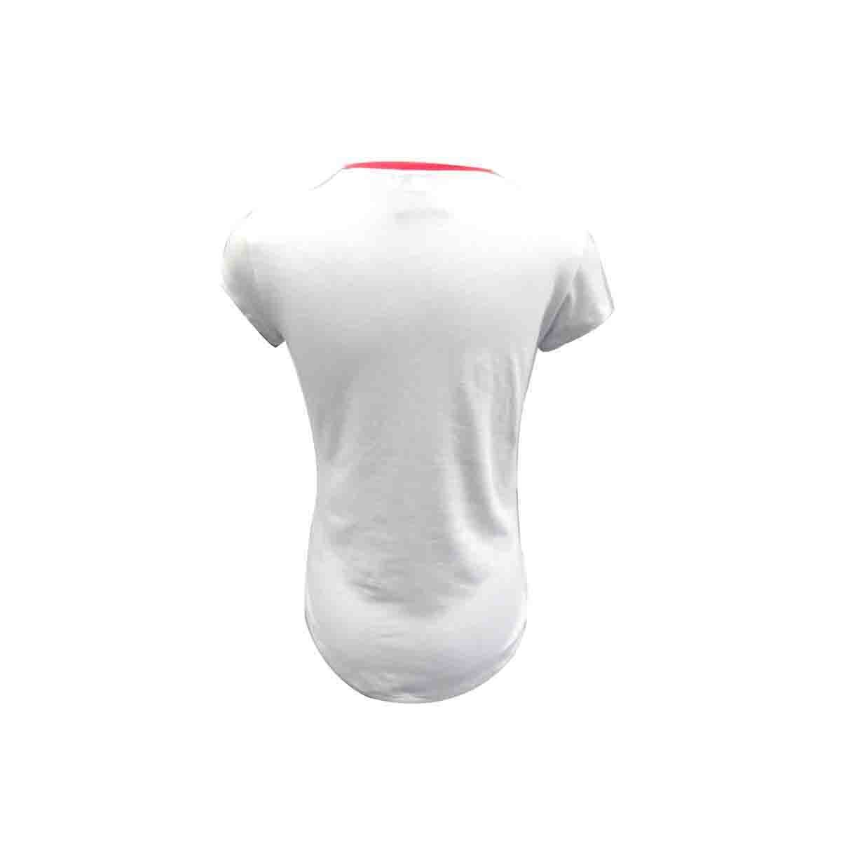 Playera con Manga Corta Color Blanco Combinado Milk & Soda
