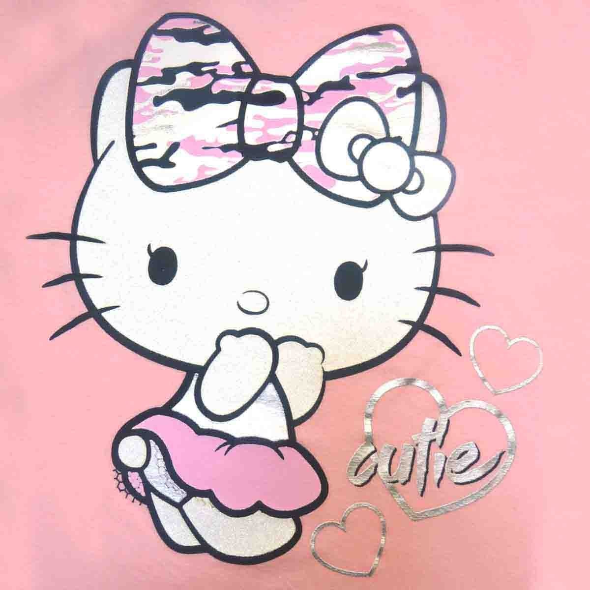 Playera con Manga Corta Color Rosa Hello Kitty