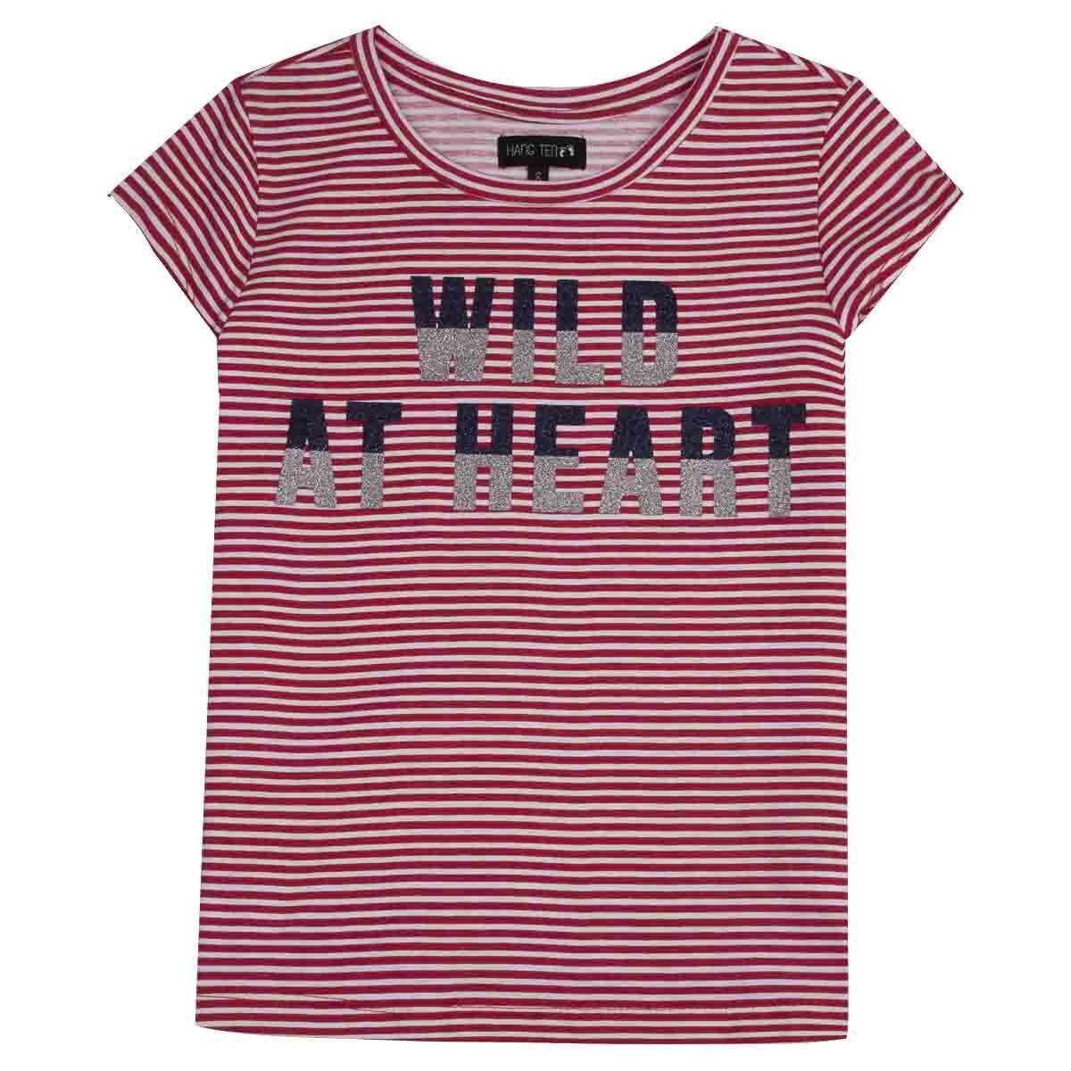 Top con Manga Corta Color Rojo Obscuro Hang Teen