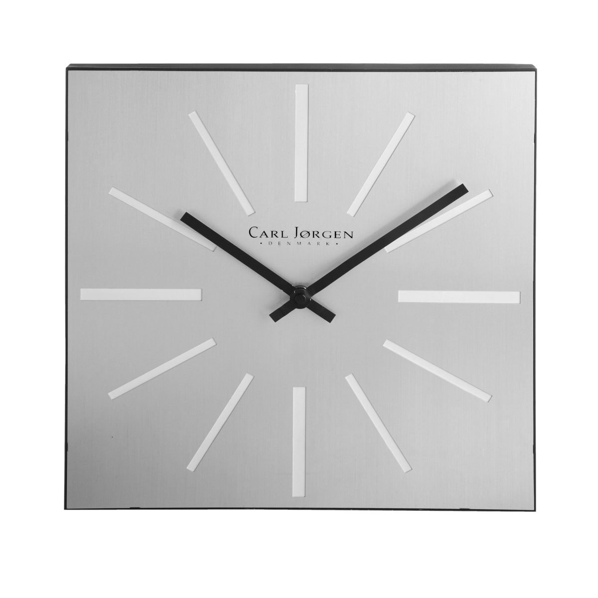 Reloj de Pared Cuadrado Plateado Siglo Xxi