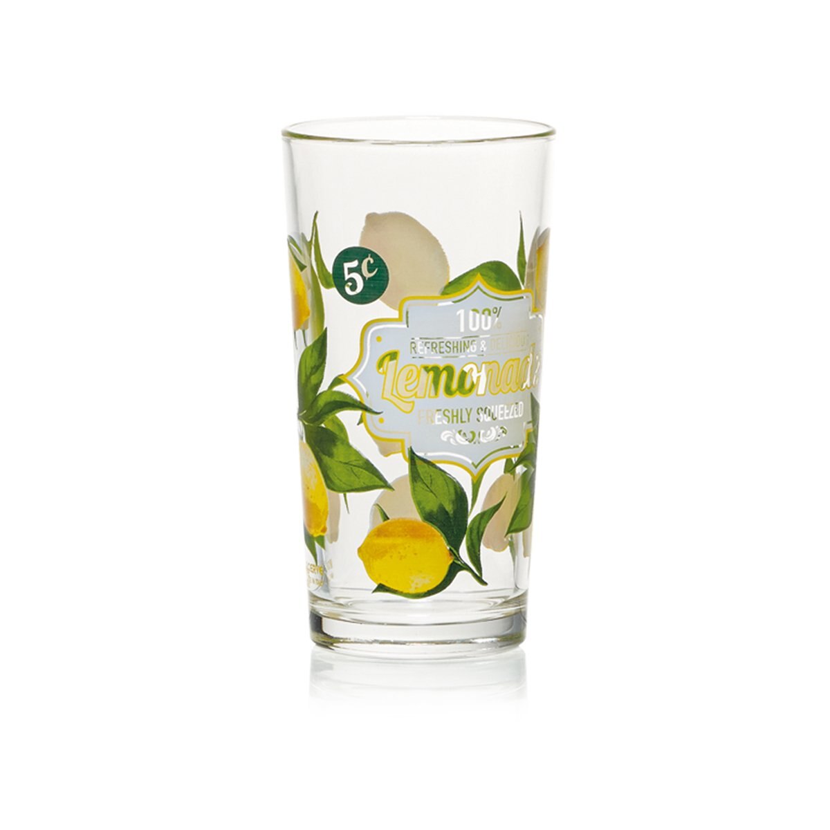 Set 6 Vasos Linda 25 Cl. Dec. Limonada Cerve