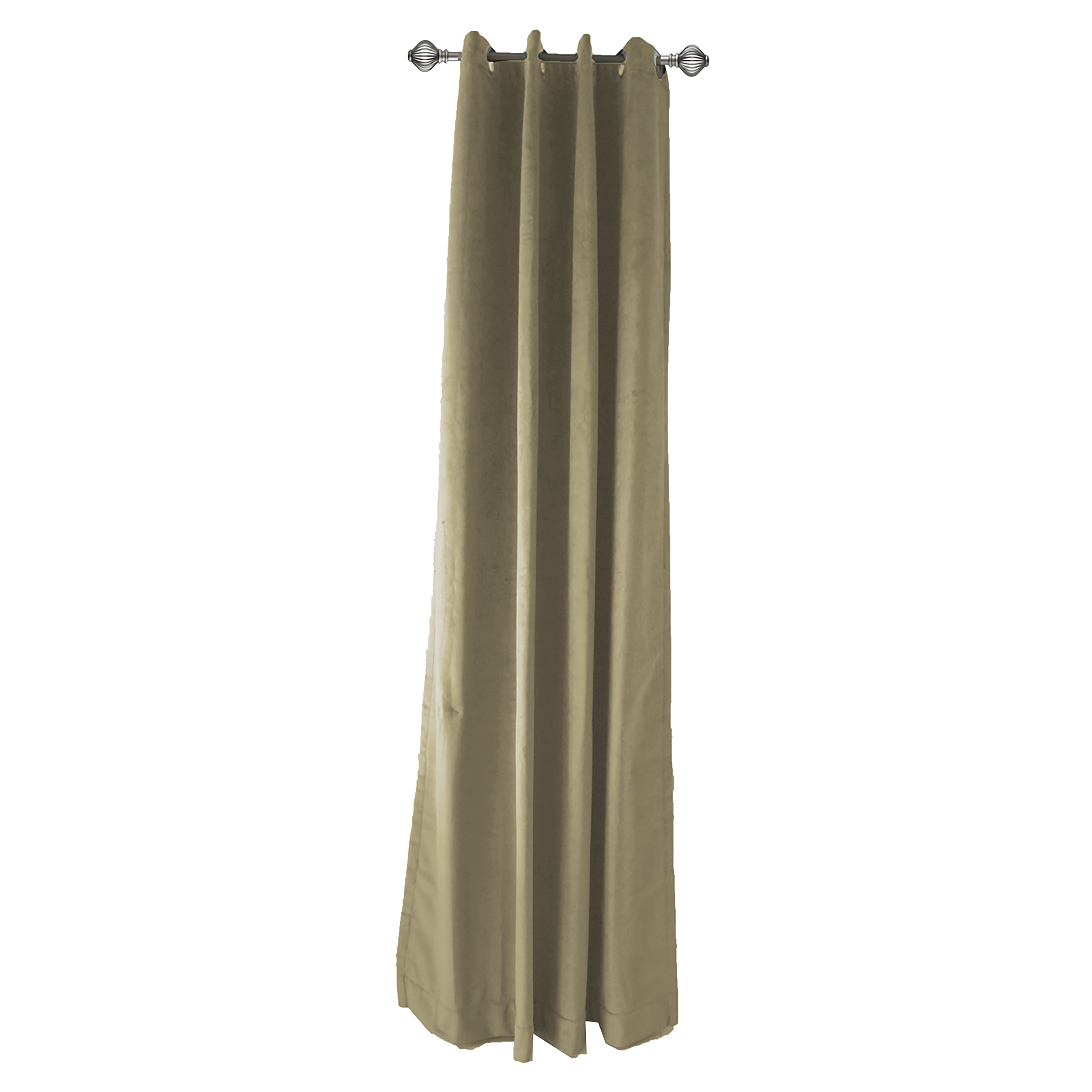 Cortina Terciopelo Emily 01 Beige 1.30X2.30 Mts. Mazahua