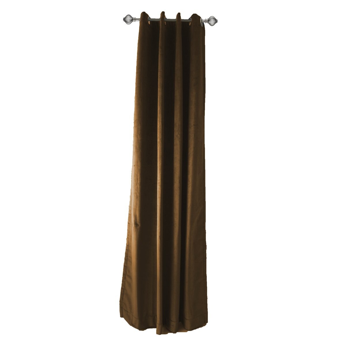 Cortina Terciopelo Emily 04 Tostado 1.30X2.30 Mts. Mazahua