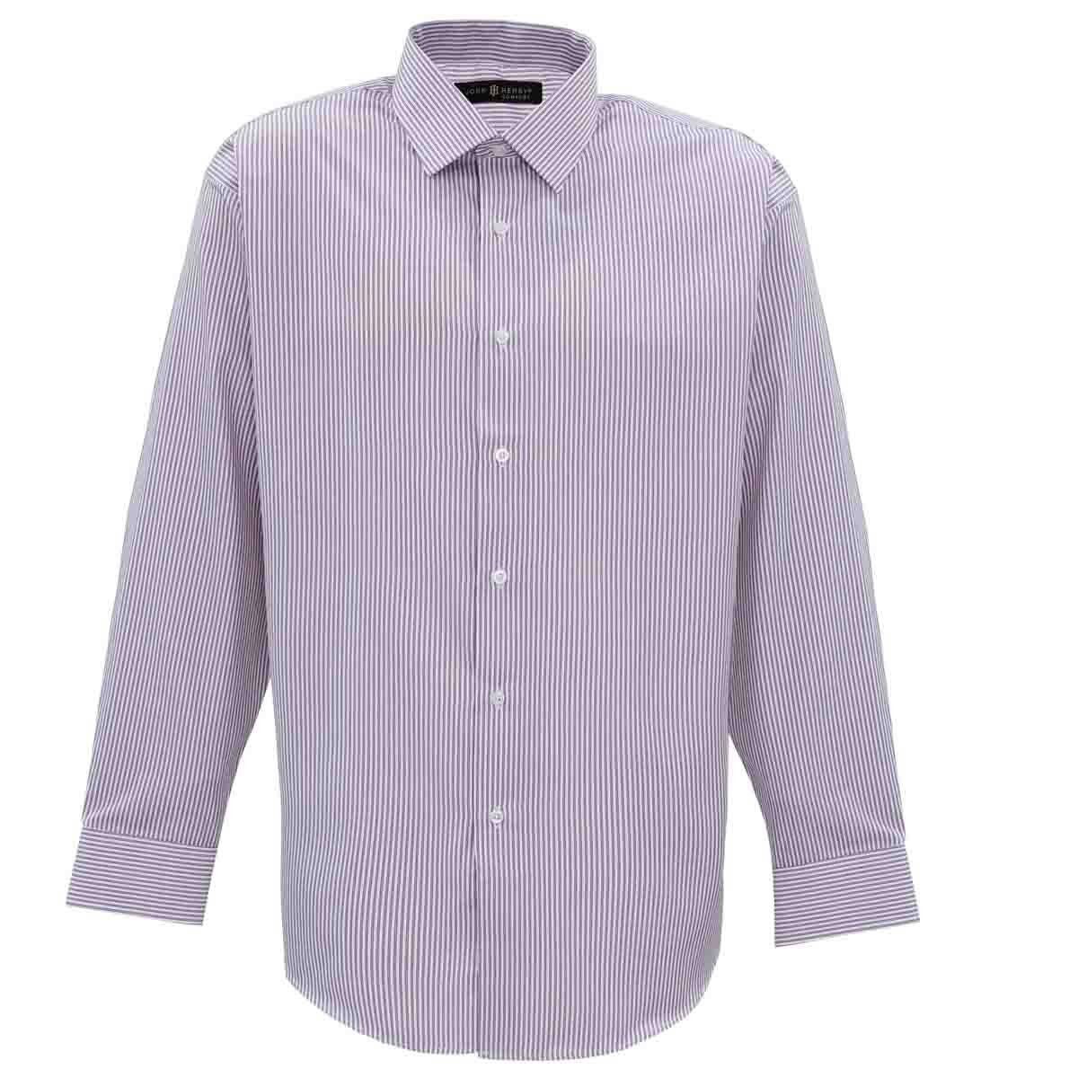 Camisa de Vestir Slim Fit Color Azul Combinado John Henry