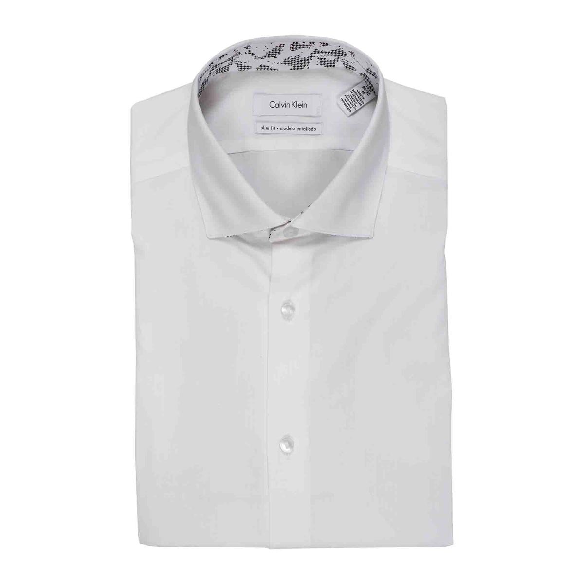Camisa de Vestir Calvin Klein Color Gris Combinado