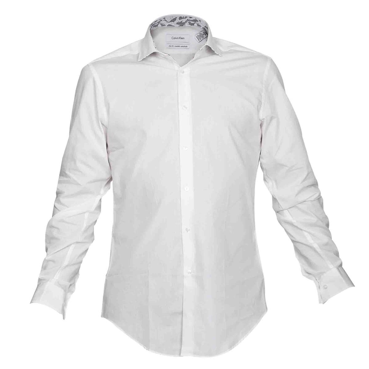 Camisa de Vestir Calvin Klein Color Gris Combinado