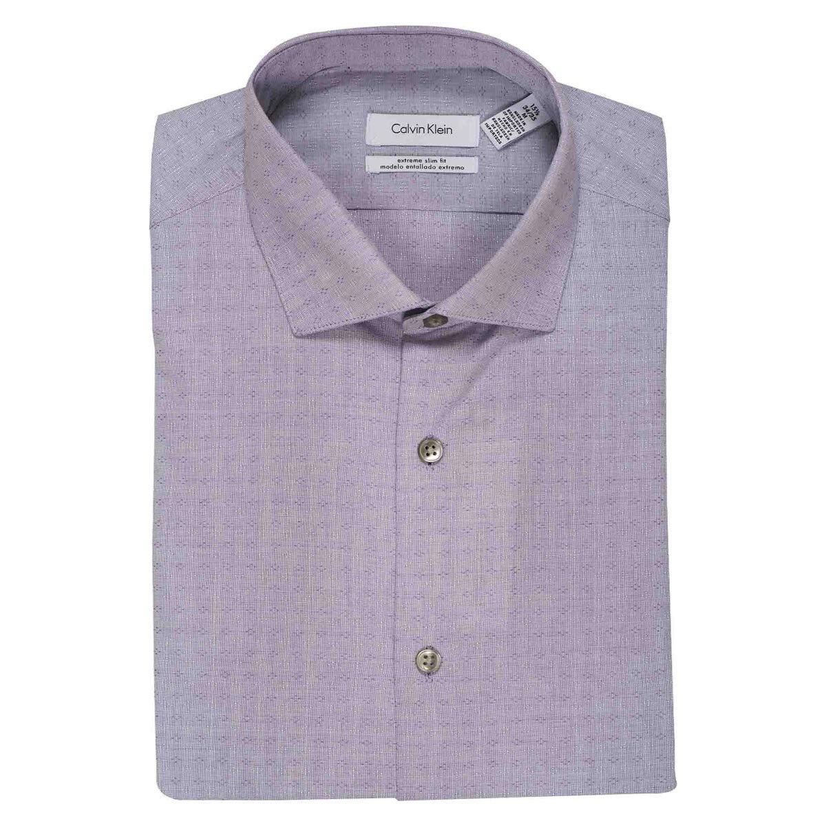 Camisa de Vestir Calvin Klein Color Morado Combinado