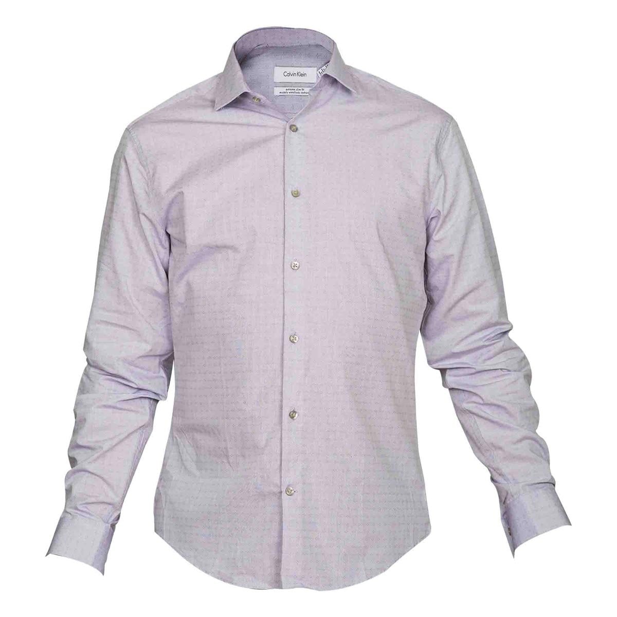Camisa de Vestir Calvin Klein Color Morado Combinado