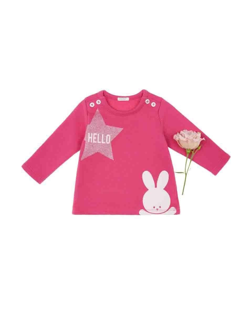 Sudadera Color Rosa Benetton