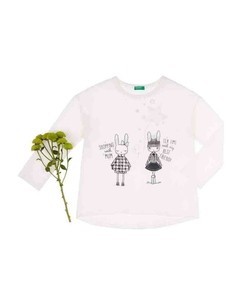Blusa Color Blanco Benetton