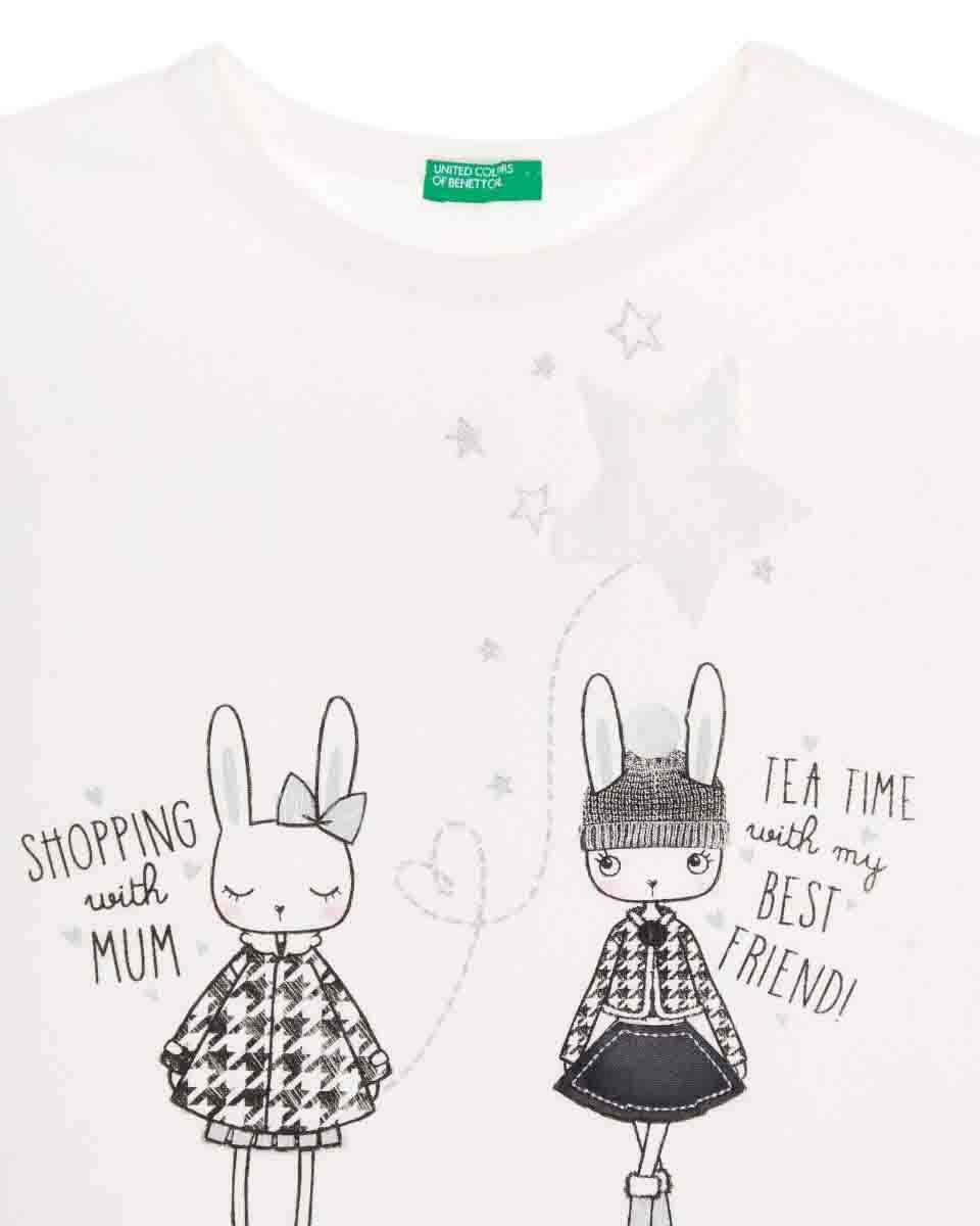 Blusa Color Blanco Benetton