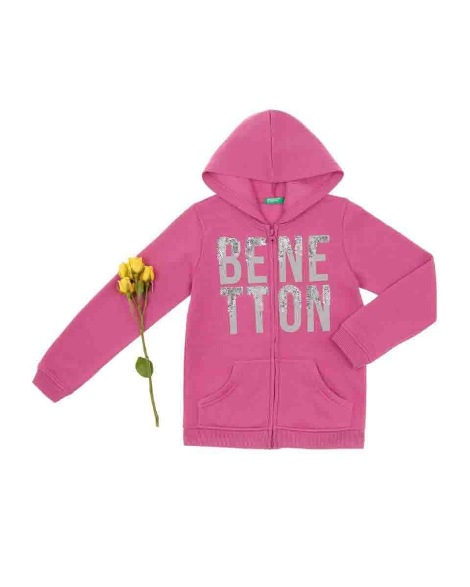 Sudadera Color Rosa Benetton