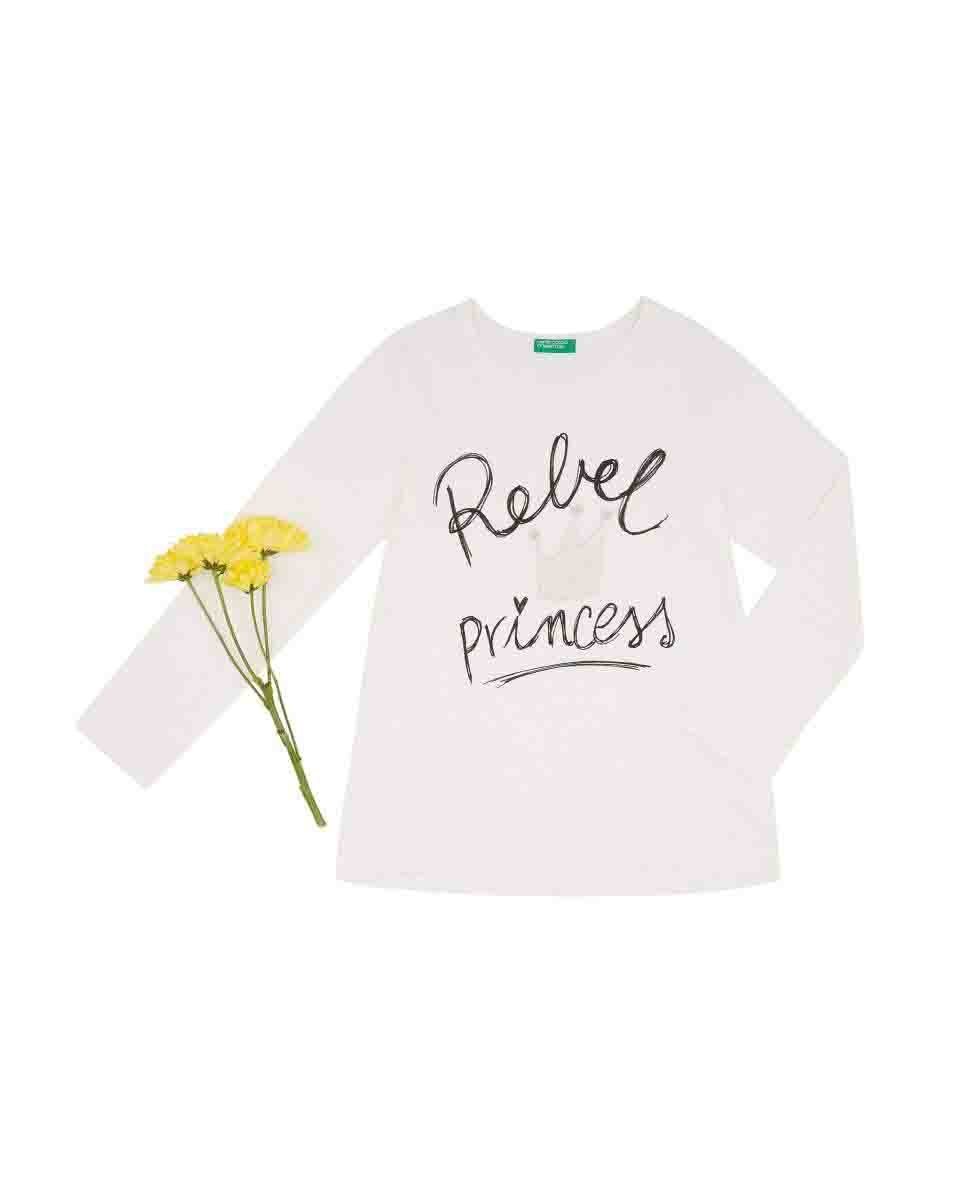 Playera Color Blanco Benetton
