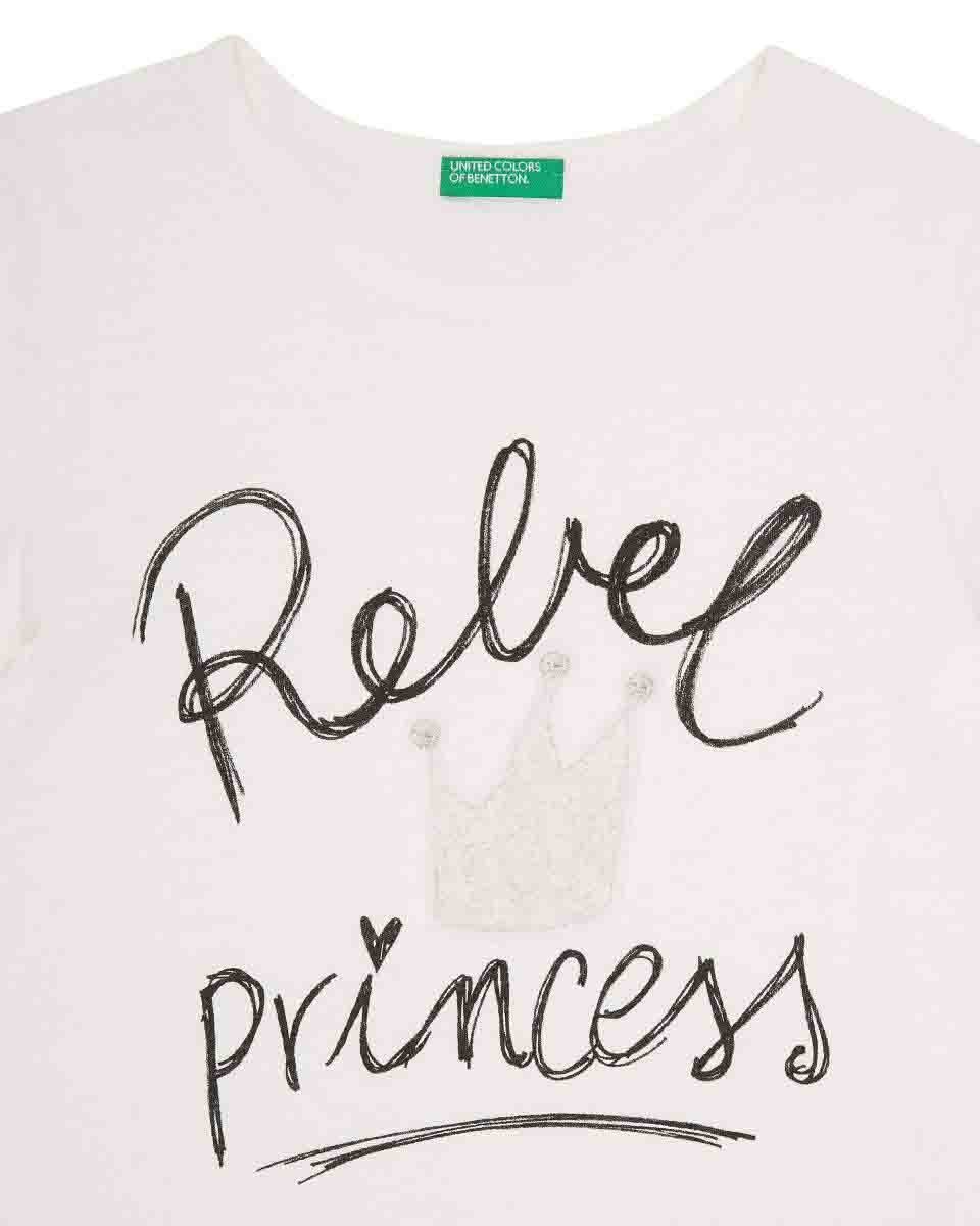 Playera Color Blanco Benetton