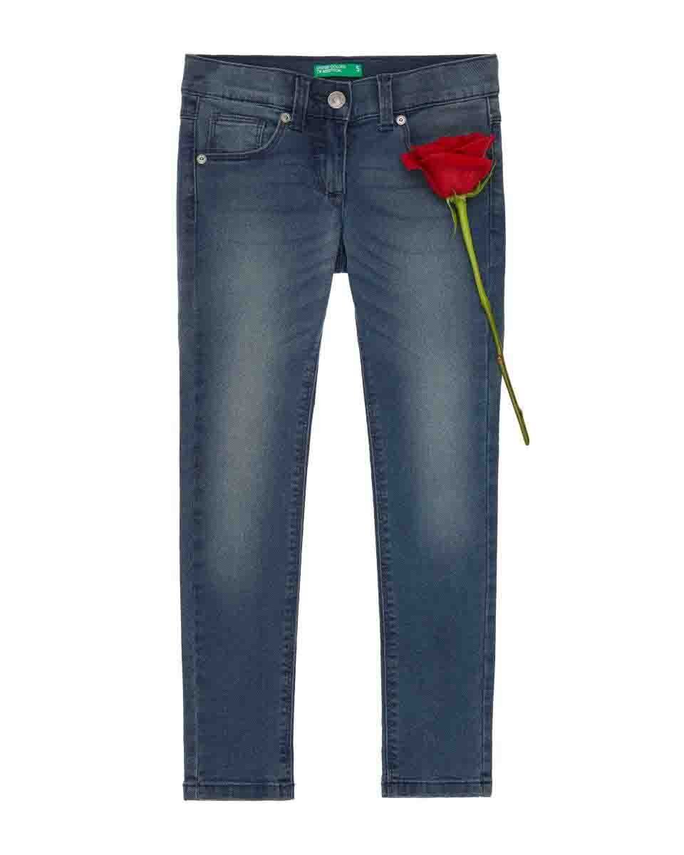 Jeans Color Azul Benetton