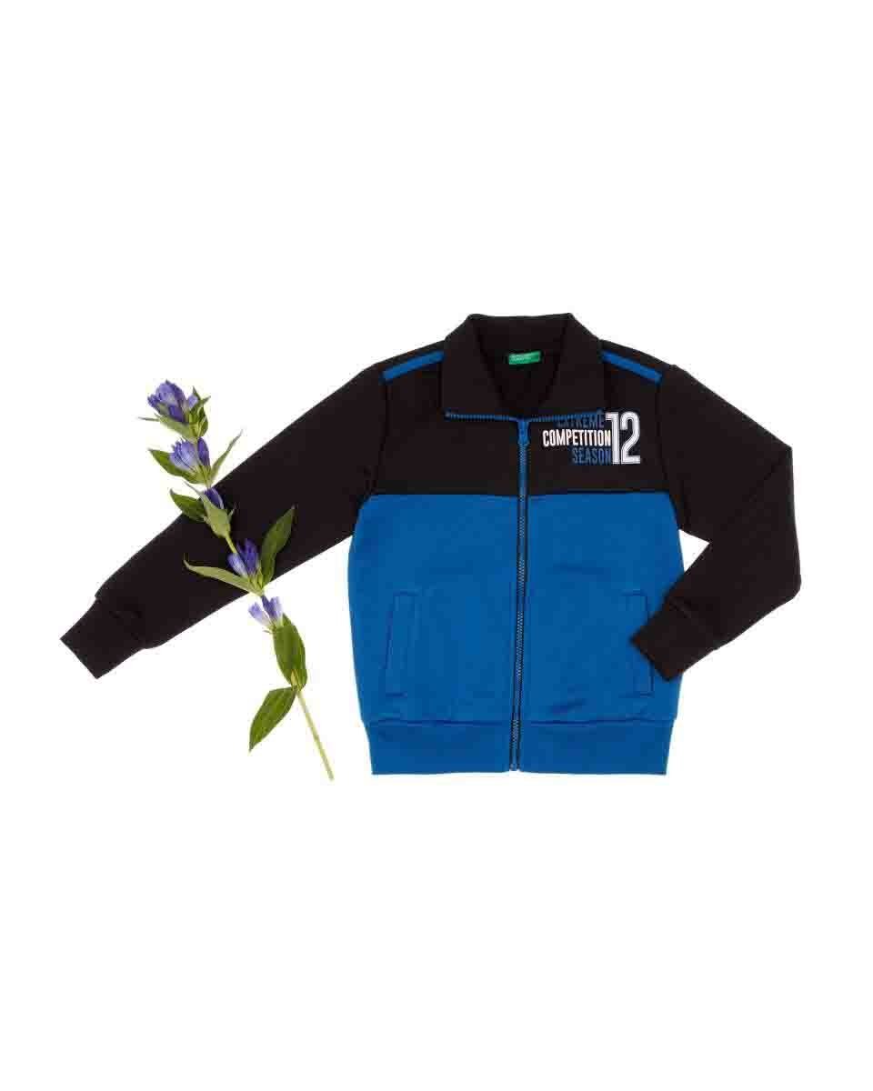 Sudadera Color Azul Benetton