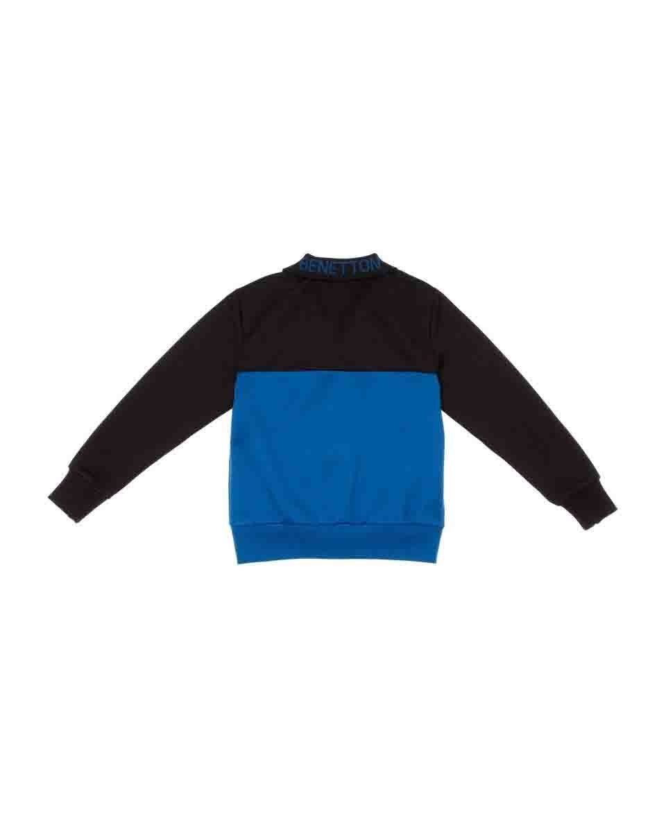Sudadera Color Azul Benetton