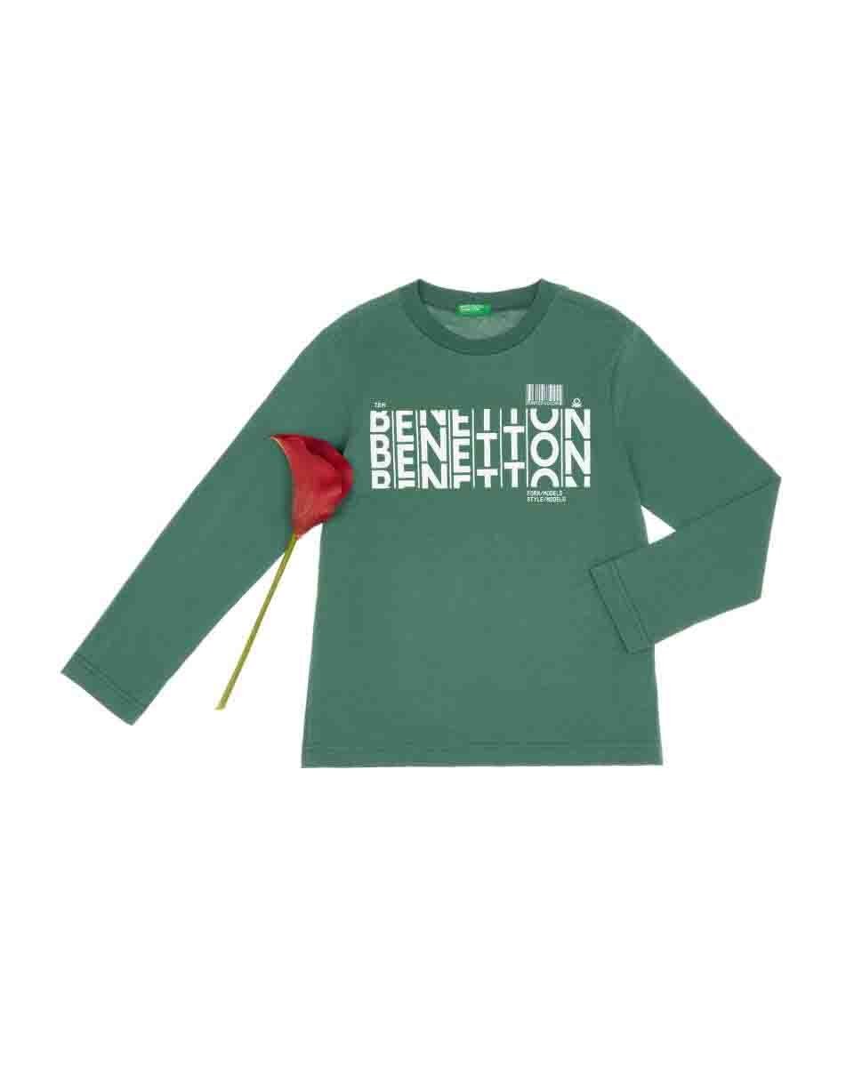 Playera Color Verde Benetton