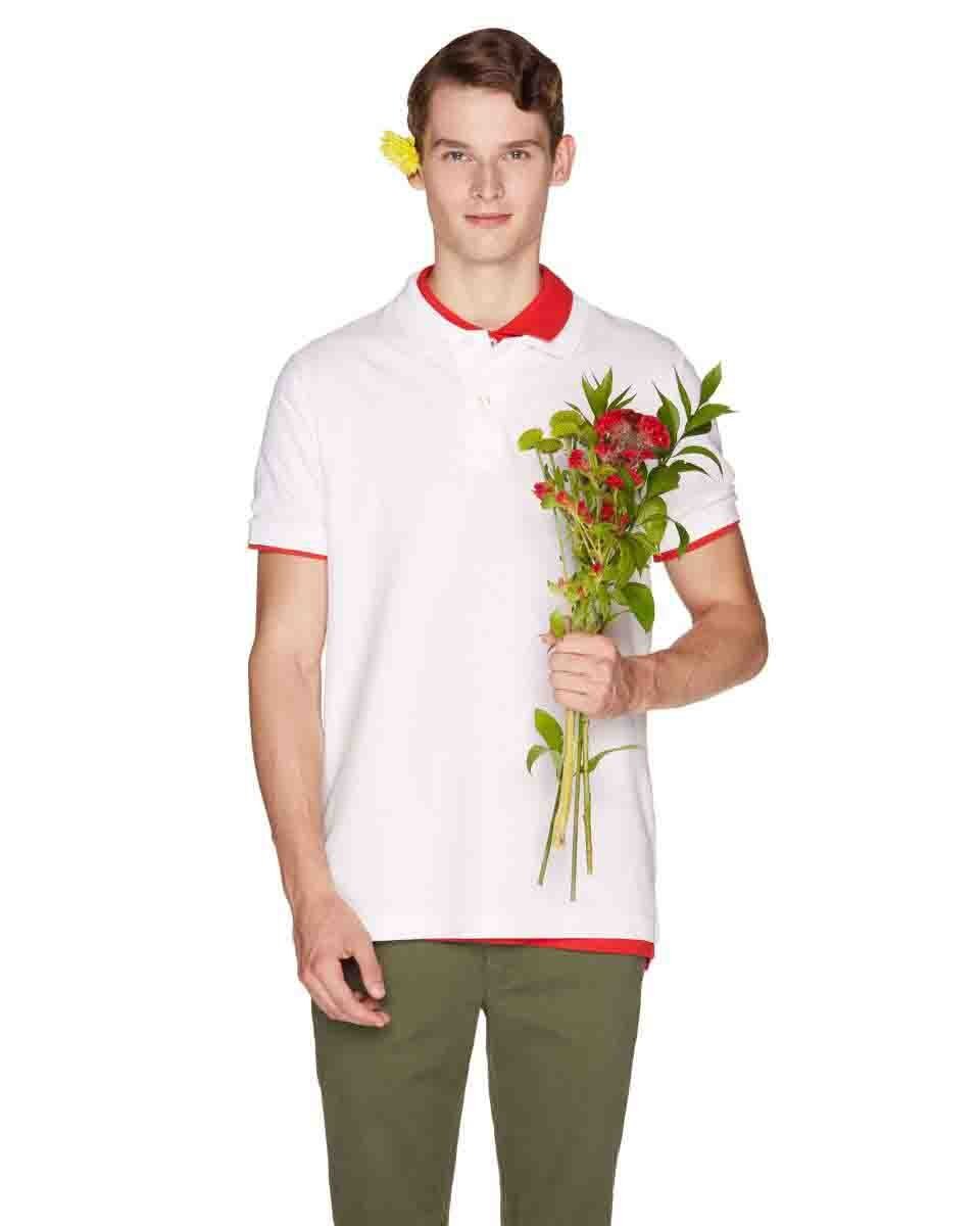 Playera Color Blanco Benetton