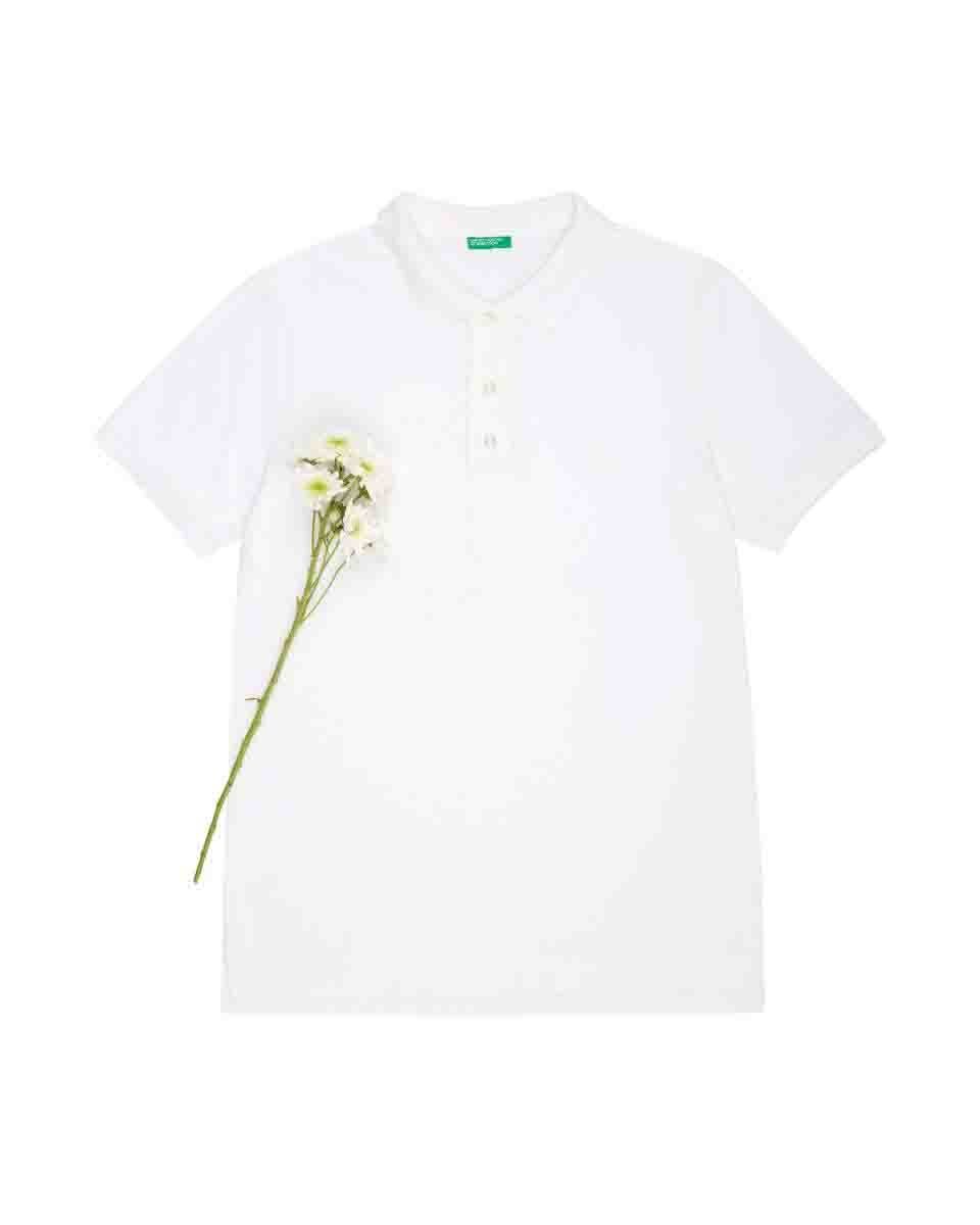 Playera Color Blanco Benetton