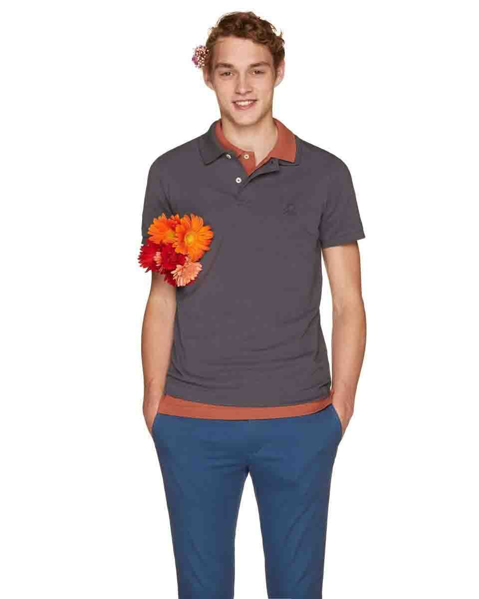 Playera Color Gris Benetton