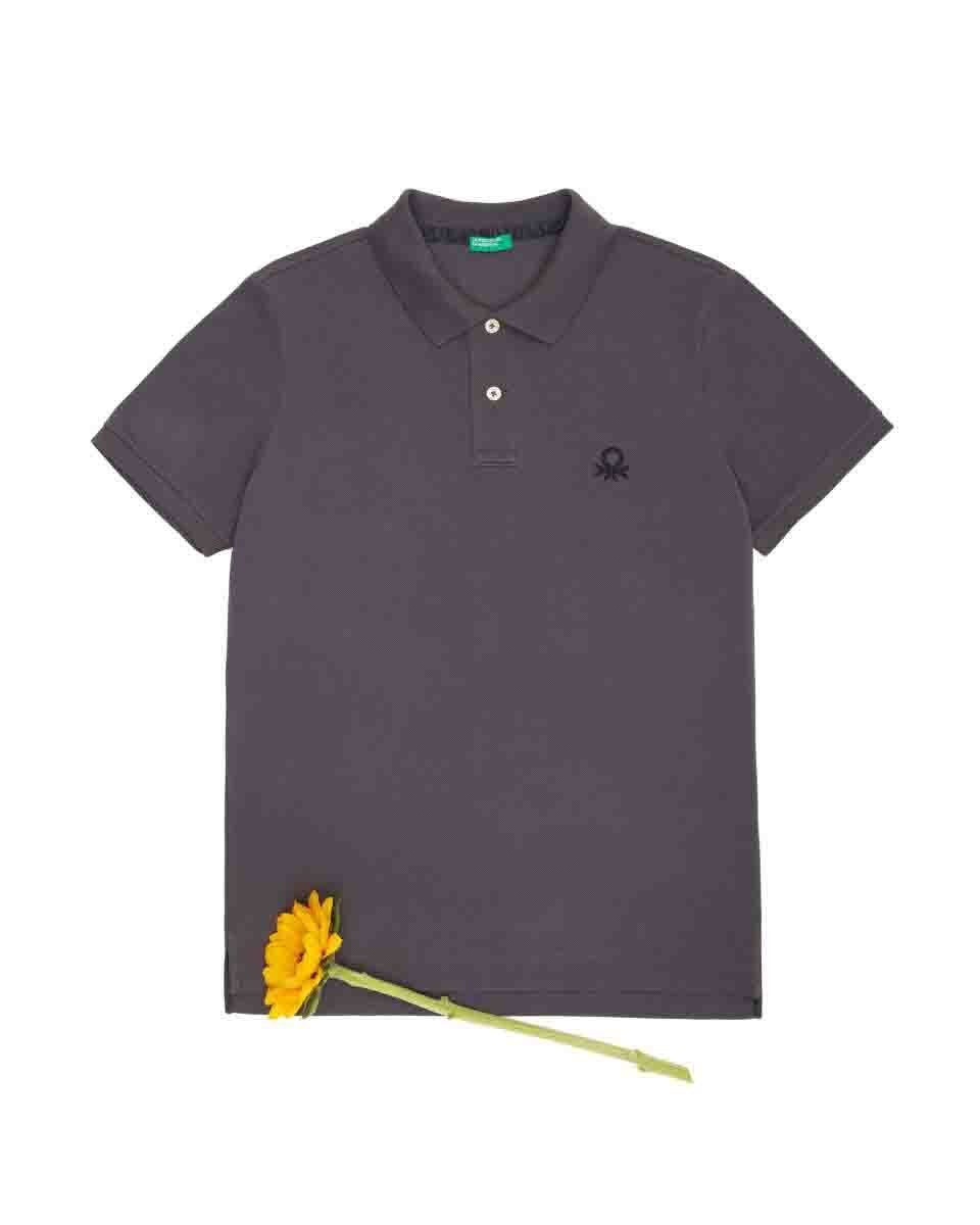 Playera Color Gris Benetton