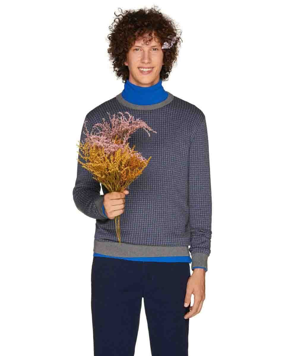 Suéter Color Azul Benetton